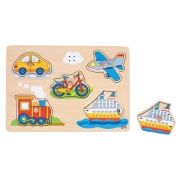 Goki Zvukové puzzle Dopravné prostriedky, 5 dielikov 57519-1