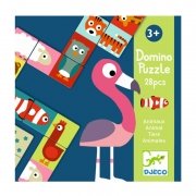 Djeco Obojstranné domino puzzle Zvieratká DJ08165-1