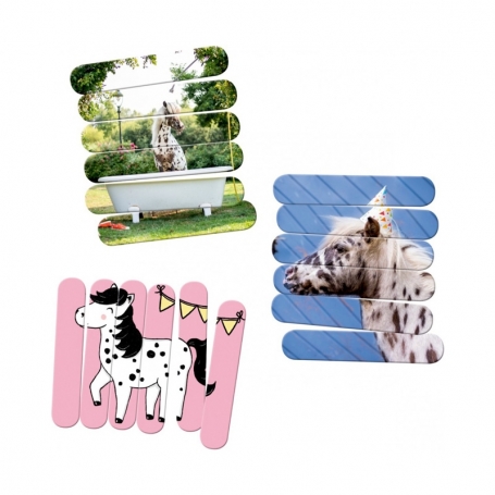 Spiegelburg Stäbchen-Puzzle Dotti Mein kleiner Ponyhof (3x6 Teile) 16582-1