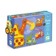 Djeco Puzzle Duo Pohyblivé vozidlá, 12 dielikov DJ08170-1