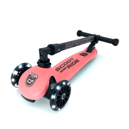 Scoot & Ride Detská kolobežka Highwaykick 3 LED peach {PRODUCT_REFERENCE}-1