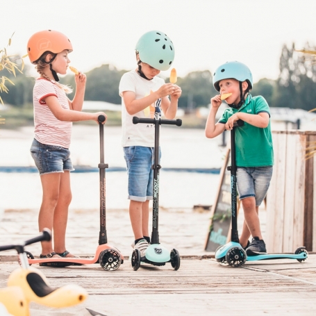 Scoot & Ride Detská kolobežka Highwaykick 3 LED peach {PRODUCT_REFERENCE}-1