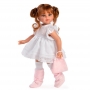 Asi Bábika Sabrina 40cm, v bielych šatách s ružovou taškou 0515490-1